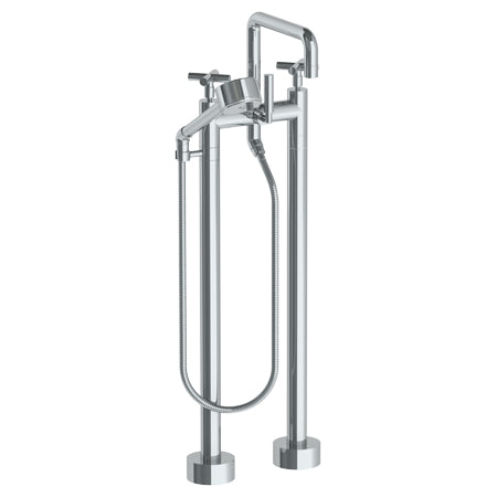 Watermark - Loft 2.0 Floor Standing Bath Set With Square Spout And Volume Hand Shower
