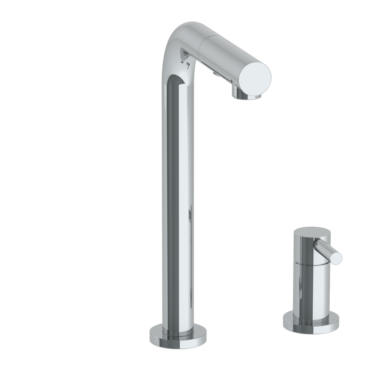 Watermark - Loft 2.0 Deck Mounted 2 Hole Square Top Prep Faucet with Pull Out Spray