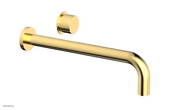 Phylrich - Basic II 12 Inch Single Handle Wall Lavatory Set - Smooth Handle