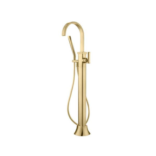 Flusso - Freestanding Floor Mount Bathtub / Tub Filler With Hand Shower