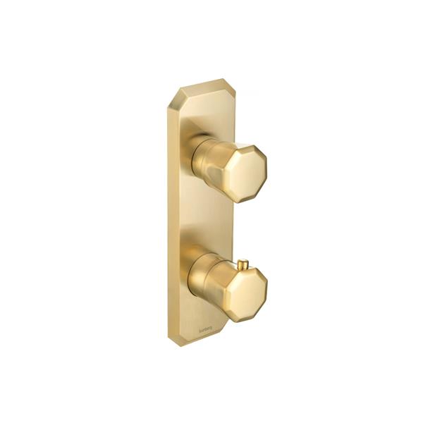 Flusso - 3/4 Inch Horizontal Thermostatic Shower Valve & Trim - 1- Output