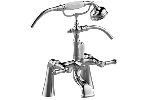 Graff - Adley Exposed Deck-Mounted Tub Filler w/Handshower Set