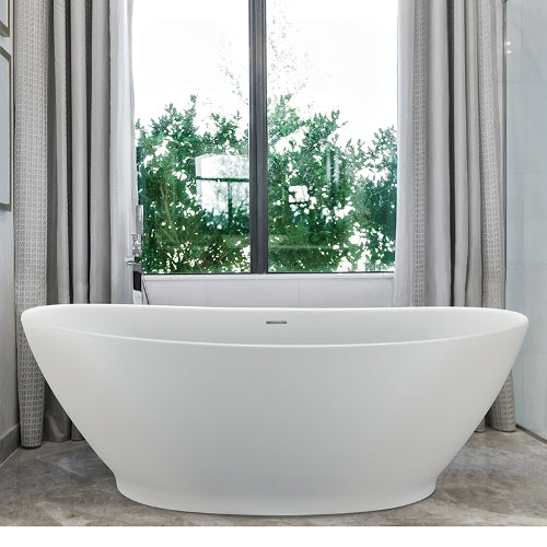 MTI - 230 Elise Sculpturestone Freestanding Bathtub Integral Pedestal (66X33.5)