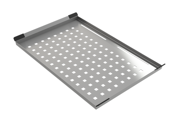 Bocchi - Stainless Steel Colander Tray w/ Black Silicone Handle Pads