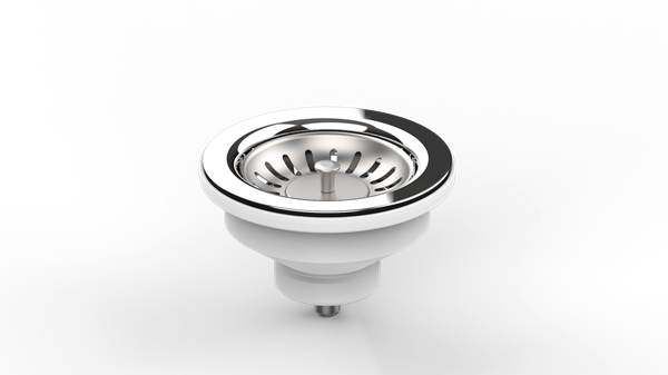 Bocchi - Polished Stainless Steel Kitchen Sink Strainer for Granite Sink in Chrome