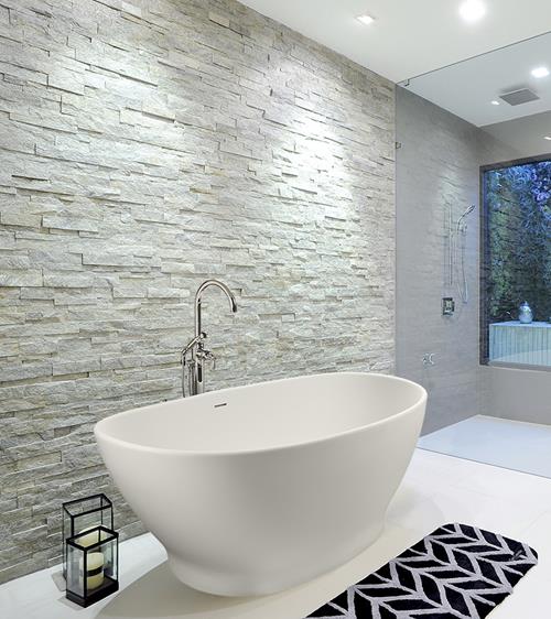 MTI - 233 Elise Sculpturestone Freestanding Bathtub Integral Pedestal (67.5X36.5)