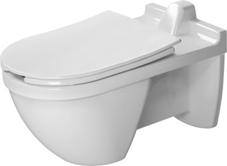 Duravit - Starck 3 1.28 GPF Single Flush ADA Compliant Elongated Wall Mounted Toilet in White