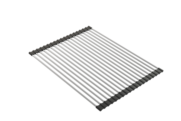 Bocchi - Roller Mat, Stainless Steel with Black Edging; Compatible with 1600, 1606, 1634, 1635 sinks
