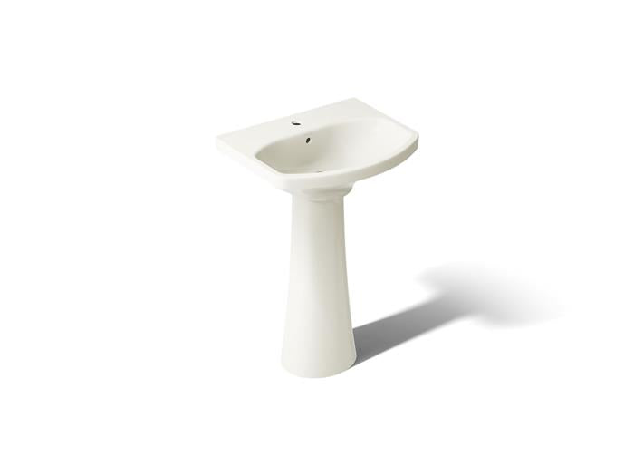 Kohler - Cimarron 22-3/4 Inch Rectangular Pedestal Bathroom Sink - Single Hole