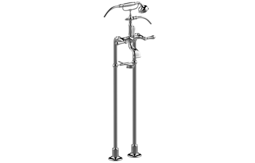 Graff - Adley Exposed Floor-Mounted Tub Filler w/Handshower Set