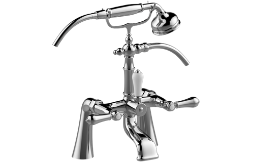 Graff - Adley Exposed Deck-Mounted Tub Filler w/Handshower Set