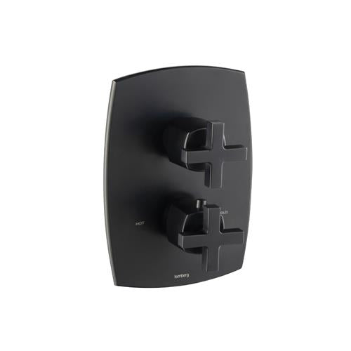 Flusso - 3/4 Inch Thermostatic Valve & Trim - With 2-Way Diverter - 2 Output