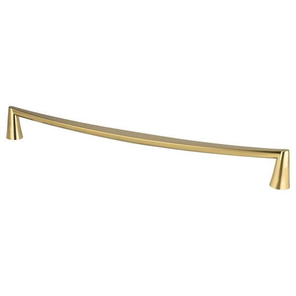 Berenson - Domestic Bliss 18 inch CC Modern Brushed Gold Appliance Pull