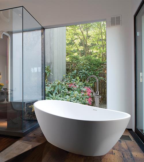MTI - 246 Elise Sculpturestone Freestanding Bathtub Integral Pedestal (63X32)