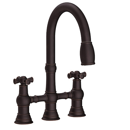 Newport Brass - Jacobean Kitchen Bridge Pull-Down Faucet