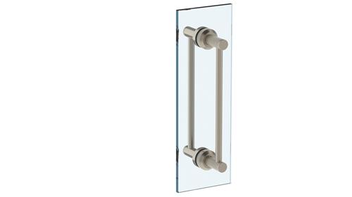 Watermark - Urbane 24 Inch double shower door pull/ glass mount towel bar