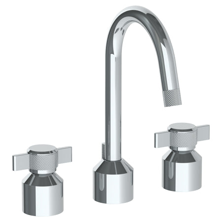Watermark - Urbane Deck Mounted 3 Hole Lavatory Set With Gooseneck Spout