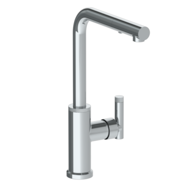 Watermark - Urbane Deck Mounted 1 Hole Square Top Kitchen Faucet with Pull Out Spray - High Spout