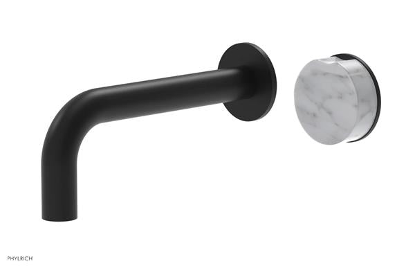 Phylrich - Circ Single Handle Wall Lavatory Set - Marble Handle
