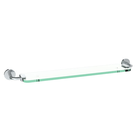 Watermark - Brooklyn Wall Mounted 24 Inch Glass Shelf