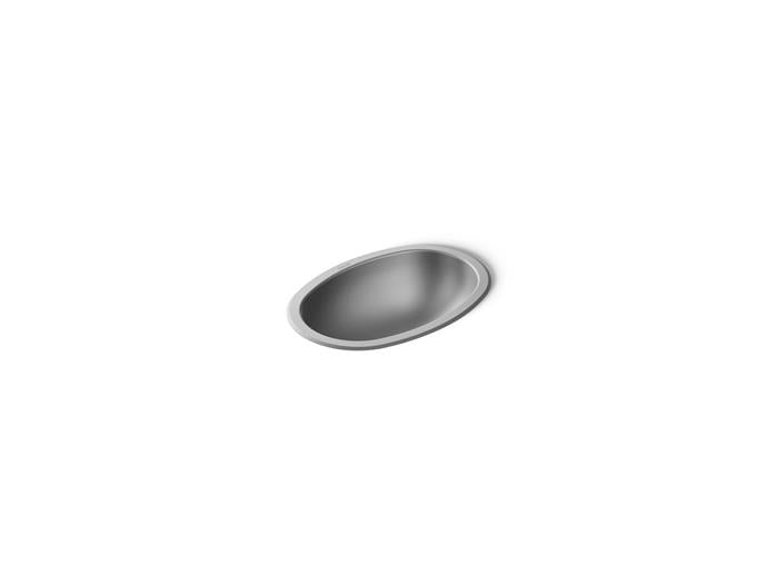 Kohler - Bolero 16-3/4 Inch Oval Drop-In/Undermount Bathroom Sink, No Overflow, Luster Finish