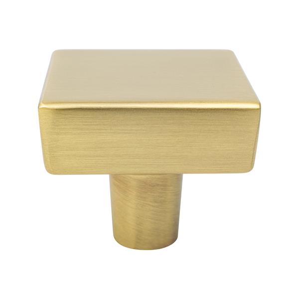 Berenson - Brookridge Modern Brushed Gold Square Knob