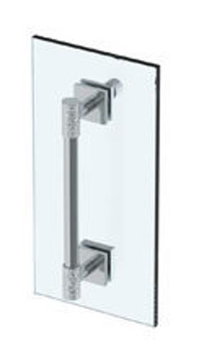 Watermark - Sense 24 Inch shower door pull with knob/ glass mount towel bar with hook