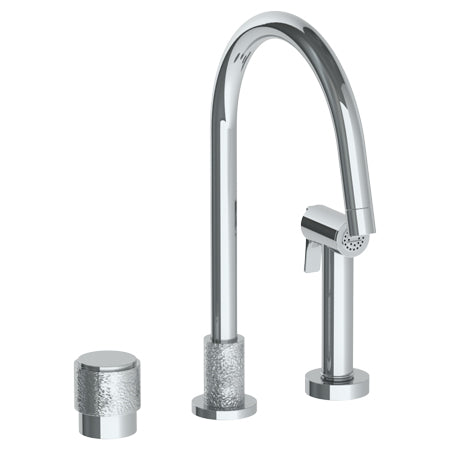 Watermark - Sense Deck Mounted 3 Hole Kitchen Set - Includes Side Spray