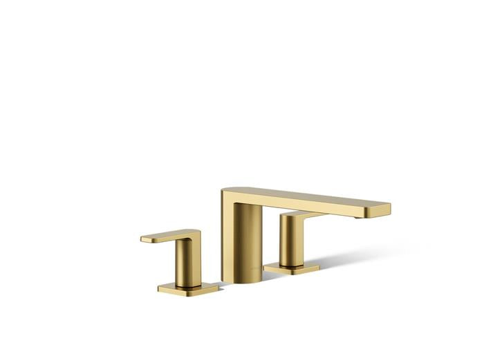 Kohler - Parallel 2 Handle Deck-Mount Bath Faucet, Lever Handle