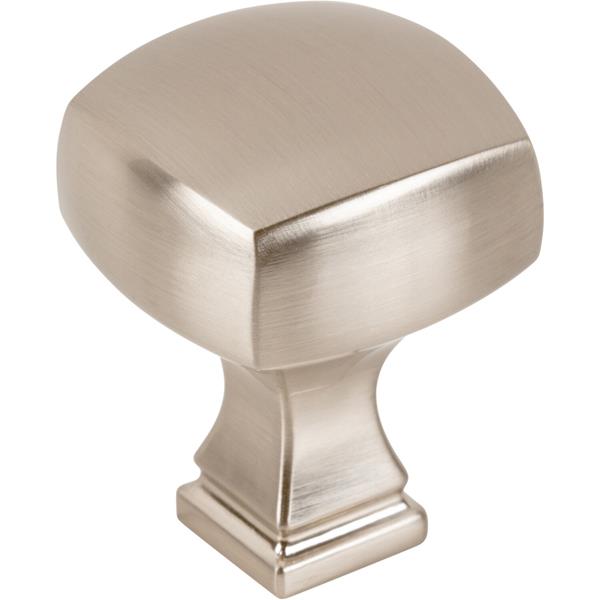 Jeffrey Alexander - 1-1/8 Inch Overall Length Square Audrey Cabinet Knob