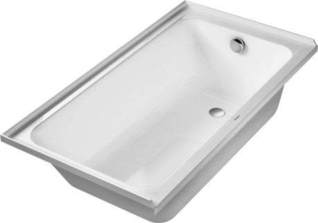 Duravit - D-Code 60" x 32" Rectangular Drop In Bathtub in White Acrylic