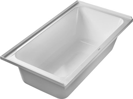 Duravit - D-Code 60" x 32" Rectangular Drop In Bathtub in White Acrylic