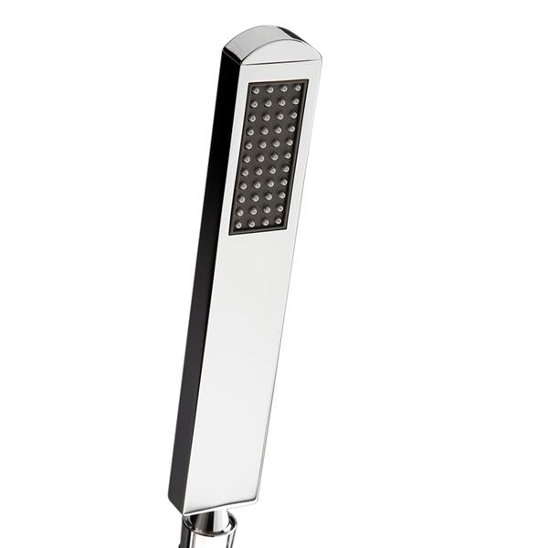 Lacava - Perla & Embrace Hand-Held Rounded Rectangle Shower Head With 59 Inch Flexible Hose, Rain Jet