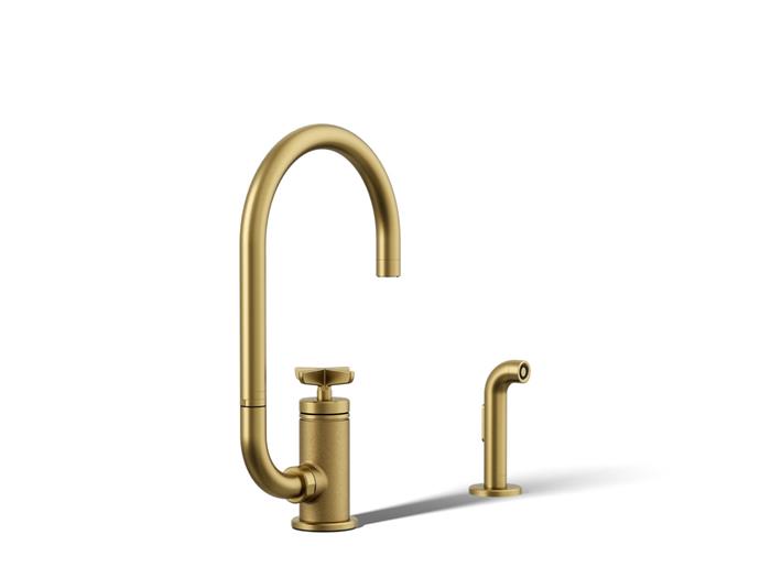 Kohler - Billet Single Handle Bar Faucet - Cross Handle