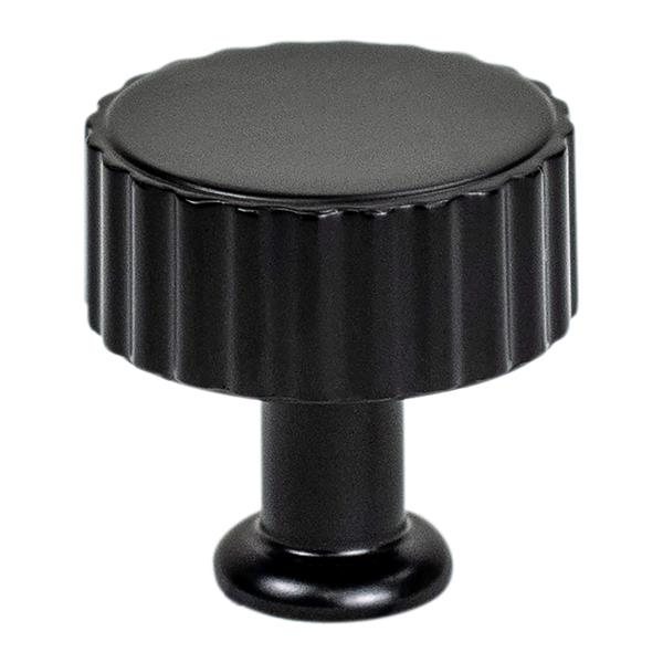 Berenson - Cannelee Matte Black Knob