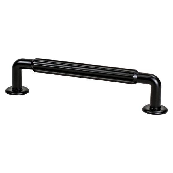 Berenson - Cannelee 128mm CC Matte Black Pull