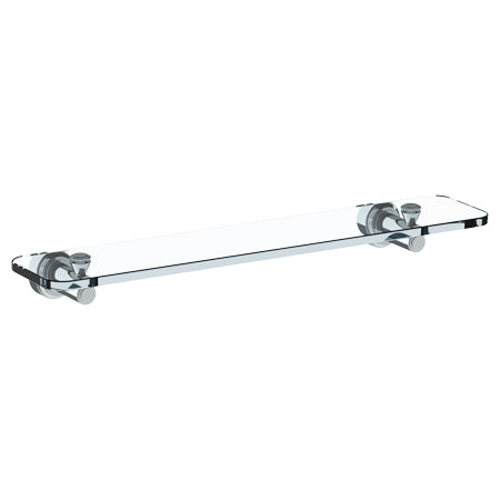 Watermark - Transitional Wall Mounted 24 Inch Glass Shelf