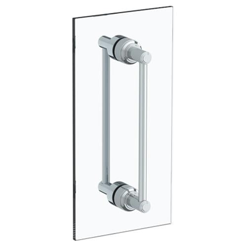 Watermark - Transitional 12 Inch double shower door pull/ glass mount towel bar