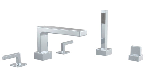 Phylrich - Mix Deck Tub Set W/Handshower Trim Only Lever Handles