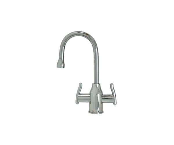 Mountain Plumbing - Hot & Cold Water Faucet with Modern Curved Body & Handles
