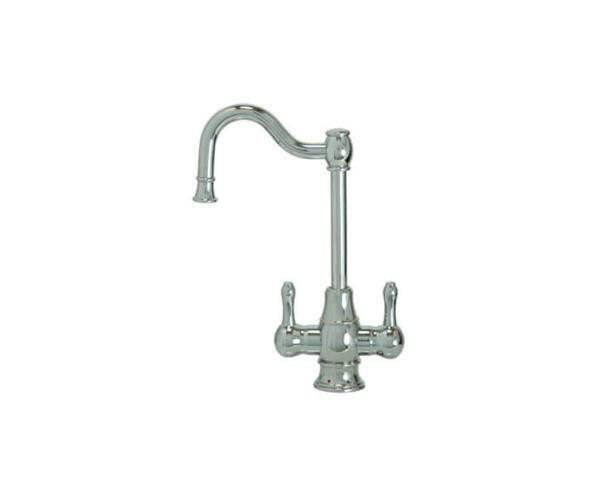 Mountain Plumbing - Hot & Cold Water Faucet with Traditional Double Curved Body & Curved Handles