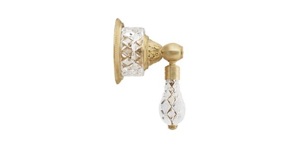 Phylrich - Dolphin 1/2 Inch Volume Control/Dt Frosted Crystal Lever Handles Trim
