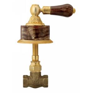 Phylrich - Versailles 1/2 Inch Volume Control, Brown Onyx Handle Trim