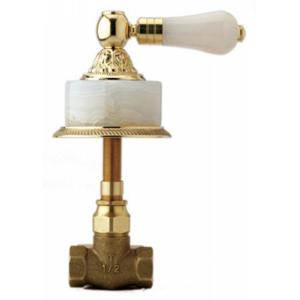 Phylrich - Versailles 1/2 Inch Volume Control, Pink Onyx Handle Trim