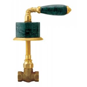 Phylrich - Valencia 1/2 Inch Volume Control Green Marble Lever Handles - Trim