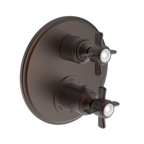 Newport Brass - Fairfield 1/2 Inch Round Thermostatic Trim Plate with Handle