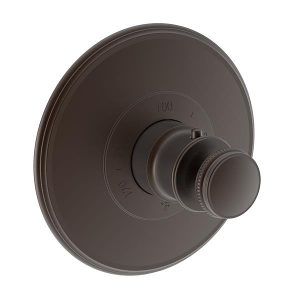 Newport Brass - Ithaca 3/4 Inch Round Thermostatic Trim Plate with Handle