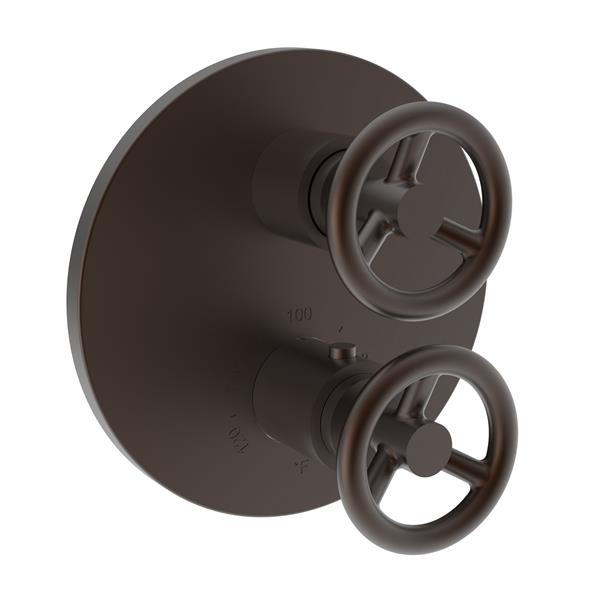 Newport Brass - Slater 1/2 Inch Round Thermostatic Trim Plate with Handle