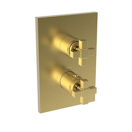 Newport Brass - Malvina 1/2 Inch Square Thermostatic Trim Plate with Handle