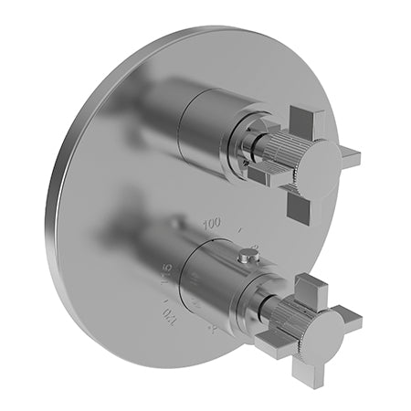 Newport Brass - Pardees 1/2 Inch Round Thermostatic Trim Plate with Handle